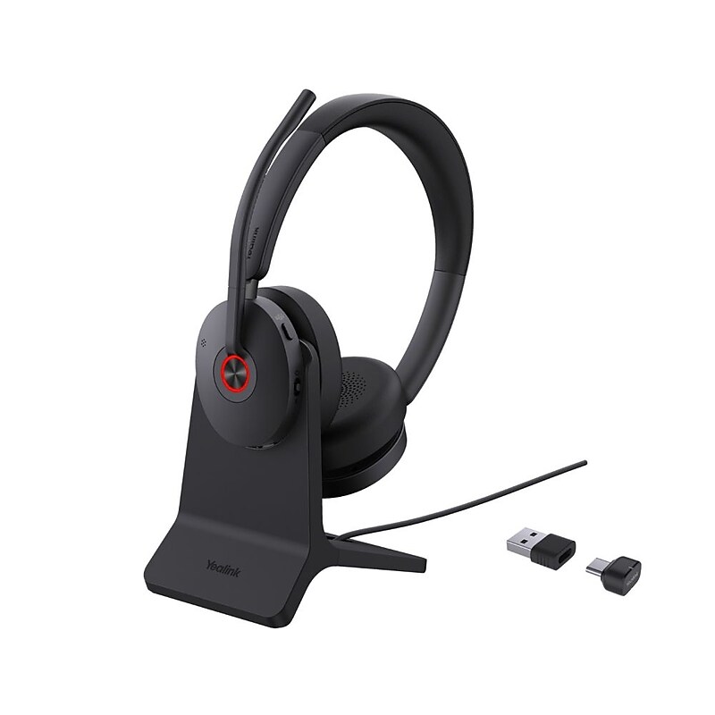 Yealink BH74 Wireless Noise Canceling Bluetooth Stereo Over-the-Ear Headset, USB-C/USB-A, MS/UC Certified (1208682) image 1