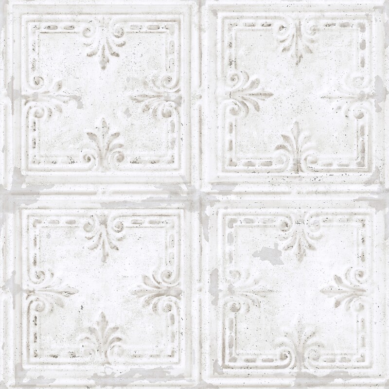 York Wallcoverings Tin Tile Peel and Stick Wallpaper (RMK11209WP) image 1