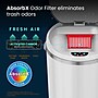 iTouchless Stainless Steel Round Sensor Trash Can with AbsorbX Odor Control System, White, 8 Gal. (MT08RW)~#|#~0D5BD888-B00A-4DE6-860B337DD198F704_sc7