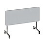 Correll 72"W x 30"D Adjustable Foldable Rectangular Training Room Table, Laminate, With Wheels, Gray Granite~#|#~0D60EB3B-EE08-473E-BE425056D0F30EA0_sc7