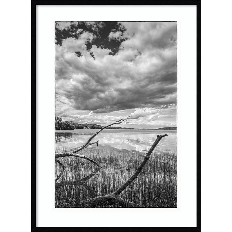 Amanti Art USA, New York, Saugerties. Hudson River by Walter Bibikow Danita Delimont Wood Framed Wall Art Print, 30" x 41" image 1