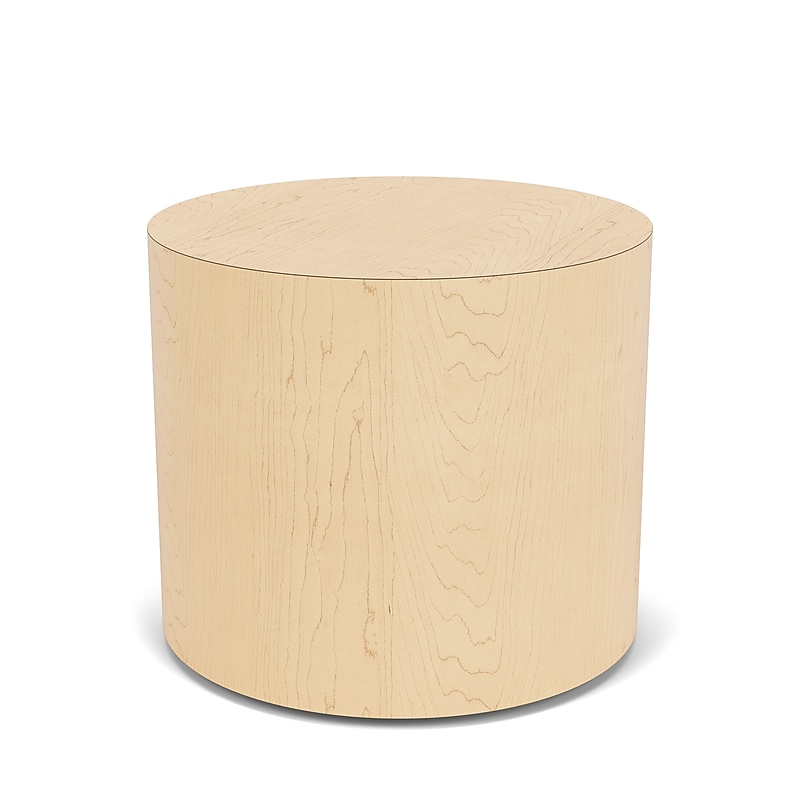 Lesro Mystic Lounge 19" Dia Laminate End Table, Natural Maple (ML6116.TNM.DNM) image 1