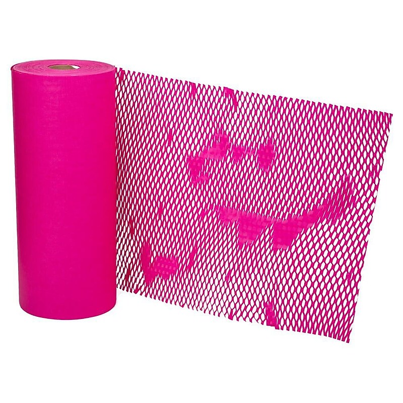 Honeycomb Packing Paper Roll, Fuchsia Pink, 12" x 328' (PP10001FU) image 1