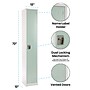 AdirOffice 72" Single Tier Misty Green Storage Locker, 4/Pack (ADI629-201-MGRN-PKG-4)~#|#~0D6A3BA4-B5A4-482F-B7B3804B7F93FE9E_sc7