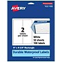 Avery Laser/Inkjet Rectangle Waterproof Multipurpose Labels, 4.25"  x 11", White, 100/Box (94266)~#|#~0D6AB9F1-B4C1-4F2F-B962DF1810E7B4ED_sc7