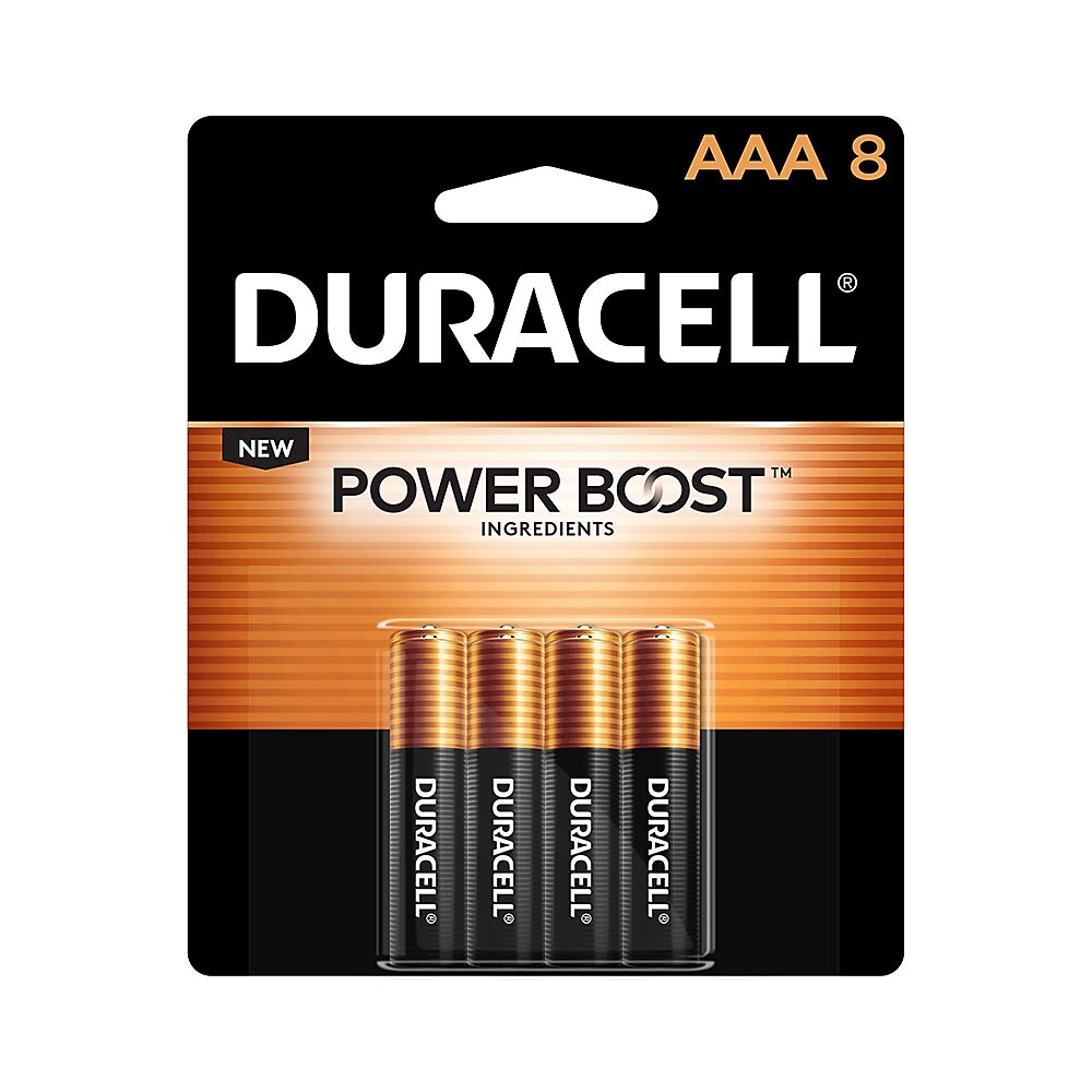 Duracell® CopperTop™ alkaline batteries, 8/pk