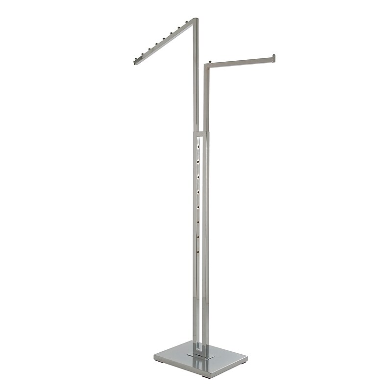 Nahanco Metal 2-Way Garment Rack, Chrome (K22) image 1
