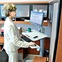Ergotron WorkFit-C Sit-Stand Workstation for Single LCD Monitor, LD, with Mobile Cart Base, Two-Tone Gray (24-198-055)~#|#~0D717F14-317E-447B-88564907CB230554_sc7