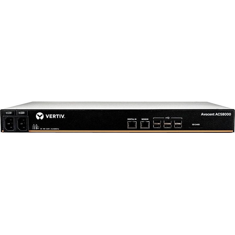 Vertiv Avocent ACS 8000 16-Port Serial Console Server, Dual AC (ACS8016DAC-400) image 1
