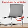 Staples TECH 11.2 x 10.2 Aluminum Laptop Stand, Silver (ST62653)~#|#~0D7660C7-F65E-457A-9BFA4981D35E3A10_sc7