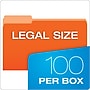Pendaflex Recycled File Folder, 1/3-Cut Tab, Legal Size, Orange, 100/Box (43501/3ORA)~#|#~0D7B907A-189D-4648-A4859486CAF895EE_sc7