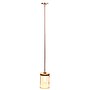 Lalia Home 1-Light 9.25" Farmhouse Hanging Cylindrical Clear Glass LED Pendant Fixture with Accents, Rose Gold (LHP-3002-RG)~#|#~0D7CE653-7088-44BD-8A52A196EDB5D9C9_sc7