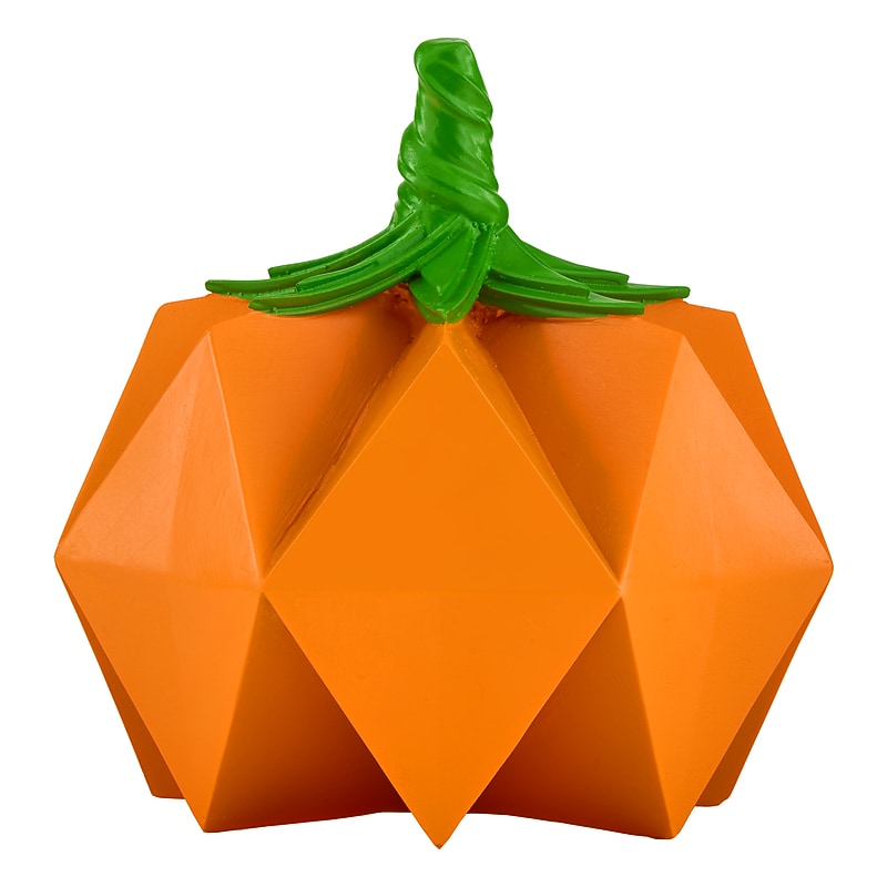 National Tree Company 6" Oragami Style Orange Pumpkin Figurine (PG11-24H23B003) image 1