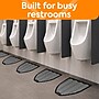 Coastwide Professional™ Urinal Floor Mat, 17.5" x 20.5", Black, 6/Carton (CW24767)~#|#~0D7DF2C8-51C1-4762-87BC6FC1E79ED108_sc7