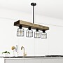Lalia Home 4 Light Farmhouse Beam LED Pendant, Restored Wood (LHC-1001-RW)~#|#~0D8520F5-4AE5-4CBA-809180D6E8E1F126_sc7