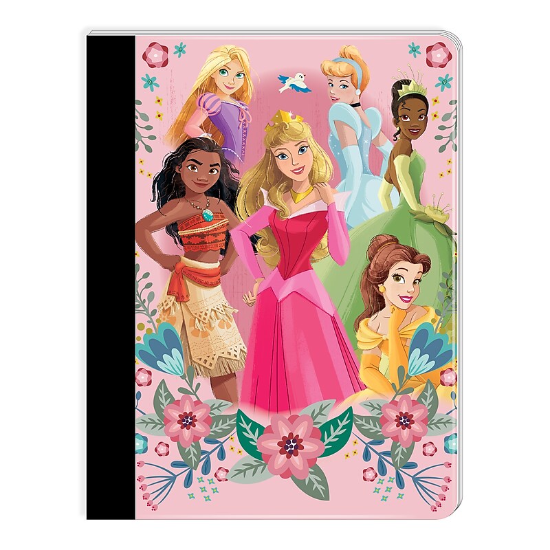 Innovative Designs Disney Princess Composition Notebooks, 7.5" x 9.75", Wide Ruled, 100 Sheets, Multicolored (717327PR-SA) image 1
