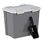 Iris 36 Quart Storage Container with Scoop for Dog & Cat Food, Plastic, Dark Gray (100148)~#|#~0D897A38-D3F8-4C7B-BD4DE194E8F13995_sc7