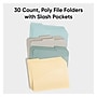 Smead File Folder, 1/3-Cut Tab, Letter Size, Assorted Colors, 30/Box(10544)~#|#~0D8C2B43-26E7-4A25-8220D0D921BCEEDB_sc7