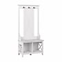 Bush Furniture Key West 66" Hall Tree with Shoe Storage Bench, Pure White Oak (KWS166WT-03)~#|#~0D8D2AAF-DC84-4932-A85C8AFB54814757_sc7