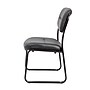 Boss Armless Leather Sled Base Side Chair, Black (B9539)~#|#~0D9128D1-8F8D-4479-81F17AAB2BC3DDD3_sc7