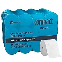 Georgia-Pacific Compact Quad 4-Roll Coreless Toilet Paper