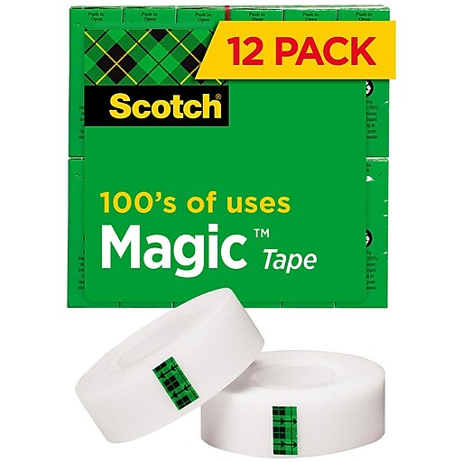 MMM8102P3472 - Magic Tape Refill, 3 Core, 0.75 x 72 Yds, Clear, 2/pack