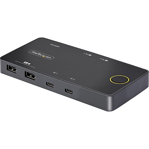 StarTech C2H46UC2PDKVM USB HDMI 2Port KVM Switch Staples