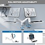 Mount-It! MedHub Wall Mounted, Flexible Workstation for Monitors up to 35", Matte White (MI-16001)~#|#~0D992828-9861-43E8-B9BF81C3F83B00F5_sc7