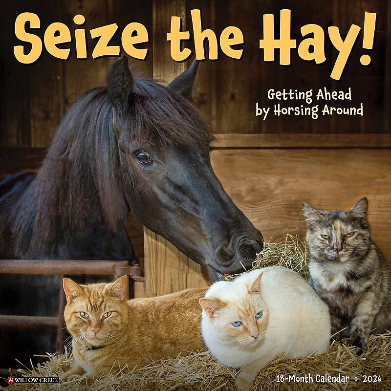 2026 Willow Creek Seize the Hay 12" x 12" Monthly Wall Calendar (52730) image 1