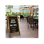 Excello Global Products Indoor/Outdoor A-Frame Sidewalk Sign, 22.8" x 40", Black/Brown (GPP-0001-S)~#|#~0D9AE34E-9D3C-4920-8AAE39533A354180_sc7