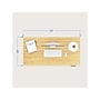 FlexiSpot E7 Pro 55"W Electric Adjustable Standing Desk, Bamboo/White (E7WPRO5528-LBZB)~#|#~0DACF640-8B50-490D-B9DFA44F147C0C99_sc7