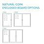 Ghent Cork Enclosed Bulletin Board, Satin Frame, 2'H x 1.5'W (PA12418K)~#|#~0DB4960A-540C-4119-9204A1EE41B9AE59_sc7