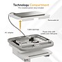 Mount-It! MedHub Motorized Height-Adjustable Mobile Medical Cart Workstation with Locking Casters, White/Gray (MI-16040)~#|#~0DB52038-8440-4CD6-9899928CACA1861A_sc7