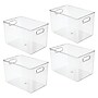 iDESIGN Plastic Storage Bin, 7.75" x 8"x 12", Clear, 4/Pack (28105M4)~#|#~0DB61AA9-4C3A-4D3F-95AC480511478766_sc7