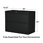 Staples Commercial 2-Drawer Lateral File Cabinet, Letter/Legal Size, Lockable, 28.11"H x 36"W x 18.62"D, Black (60922/17451)~#|#~0DB69CFB-F451-4E2E-8FD867AD739D1F2D_sc7
