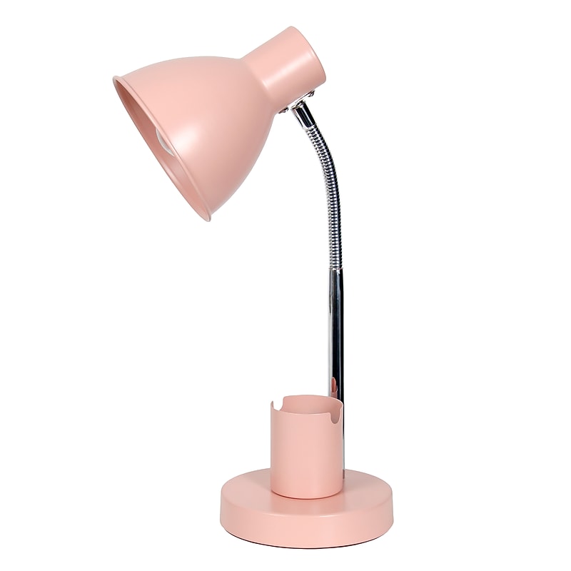 Simple Designs Sleek Essentials LED Desk Lamp, 16.22", Pink (LD1076-PNK) image 1
