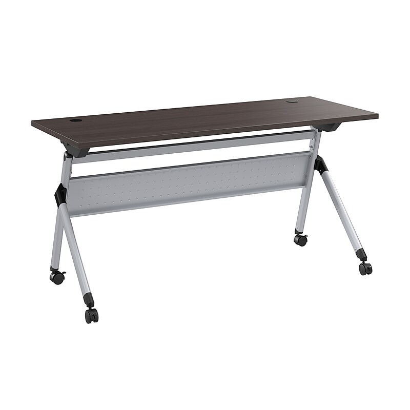 Bush Business Furniture Envision 60"W Foldable Training Room Table, Storm Gray (NVW160SGK) image 1