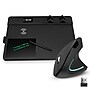 Delton S12/D101 Ergonomic Vertical Wireless Mouse and 15W Wireless Charging Mouse Pad Bundle, Black (DMWS12BD1)~#|#~0DC91BC7-D298-45E3-9EB92035708CA5A1_sc7