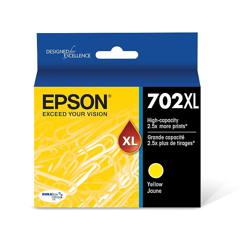 Epson T702XL Yellow High Yield Ink Cartridge   (T720XL420-S) image 1