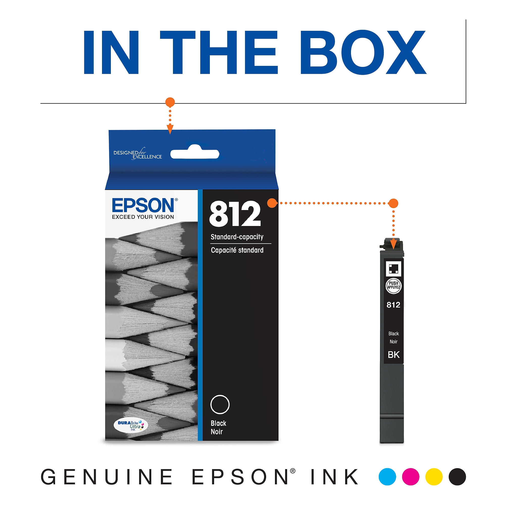Epson T812 Black Standard Yield Ink Cartridge   (T812120-S) Sansujyuku sansujyuku.com