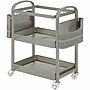 Lorell 2-Shelf Metal Mobile File Cart with Caster Wheels, Champagne Gold (LLR45654)~#|#~0DCF46A0-E52F-43C0-A737FDE788052B1B_sc7