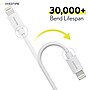 Delton Overtime USB-C/USB Wall & Car Chargers with Apple MFi Certified Cable for iPhone/iPad, White (CE14542A)~#|#~0DD32AF1-6A17-4E23-AD424AAED07FB4CF_sc7