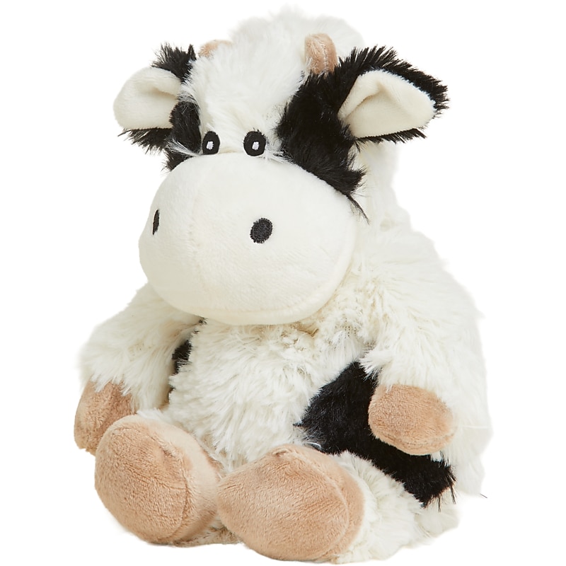 Warmies Cozy Plush Jr. Cow, Black/White (CPJ-COW-3) image 1