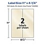 Avery Pearlized Ivory Rectangle Multipurpose Labels, 11" x 4.25", Ivory, 100/Box (94266)~#|#~0DD67E8F-9B2B-4E46-B37CBD2E0F46DE5E_sc7