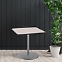 NPS CT Series 36" Square 36" Height Cafe Table, Round Base, Grey Frame/Mahogany Top (CTG33636RCPBTMMY)~#|#~0DDAD6EB-3374-4B55-8984E4EED6C4386D_sc7