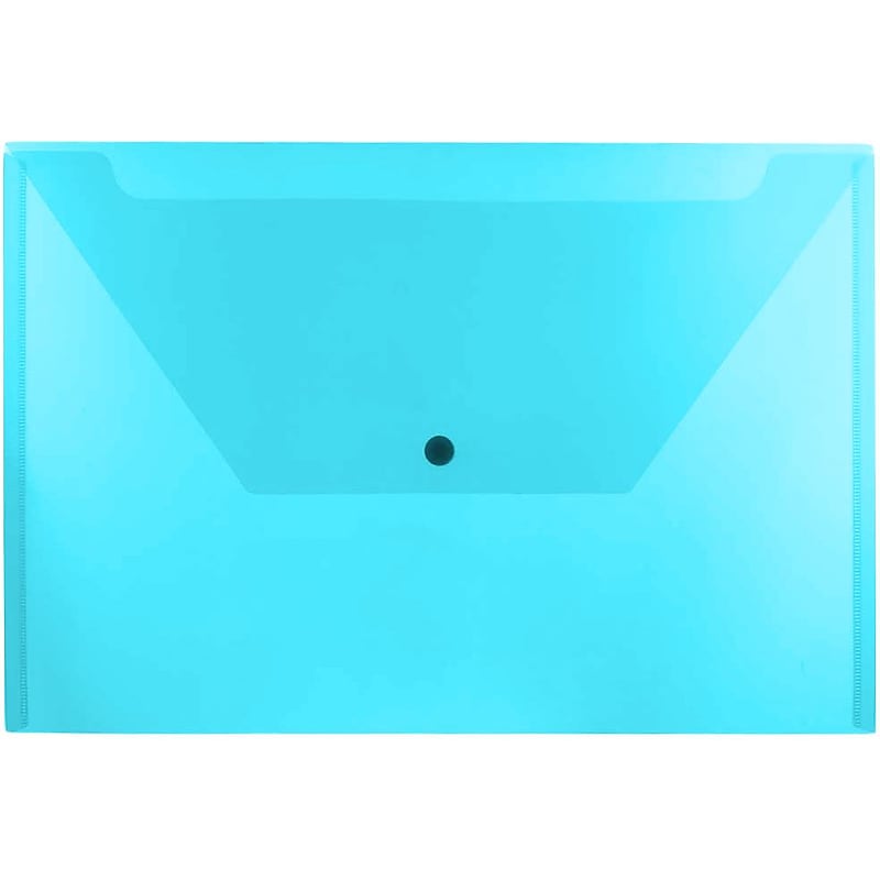 JAM Paper Premium Plastic Document File, Legal, Blue, 3/Pack (219S0BUX3) image 1