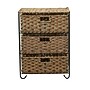 Household Essentials 3 Drawer Wicker Storage Unit with Handwoven Seagrass and Curved Metal Feet, Natural (HHML-5715)~#|#~0DE6D561-442B-48C0-BD88F81468A5375B_sc7