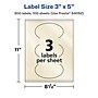 Avery Pearlized Ivory Oval Multipurpose Labels, 3" x 5", Ivory, 300/Box (94052)~#|#~0DE70B66-A367-49CD-A10EFEB9B750F5A5_sc7