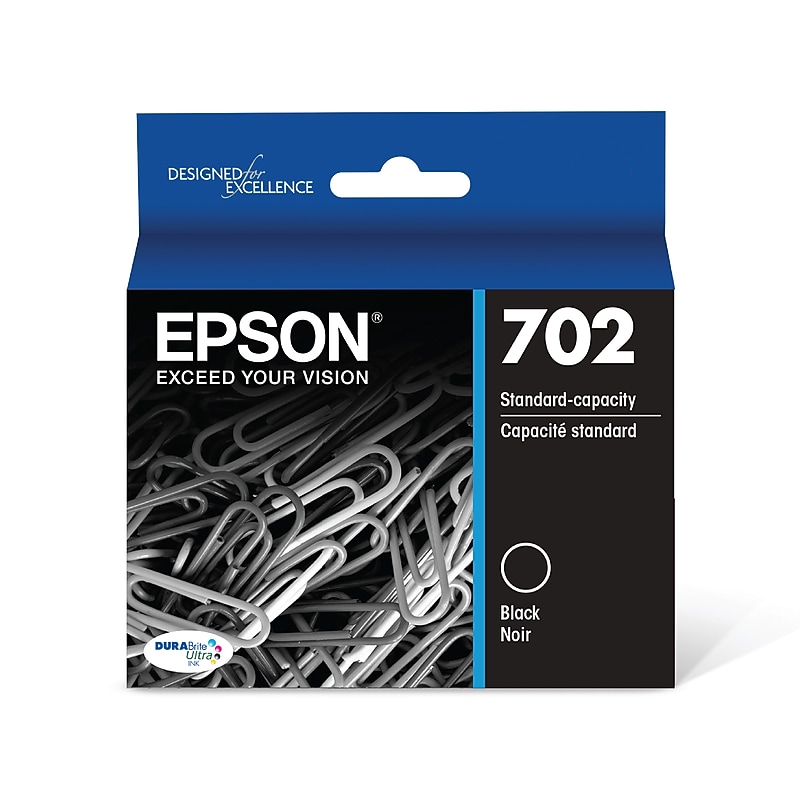 Epson T702 Black Standard Yield Ink Cartridge  (T702120-S) image 1