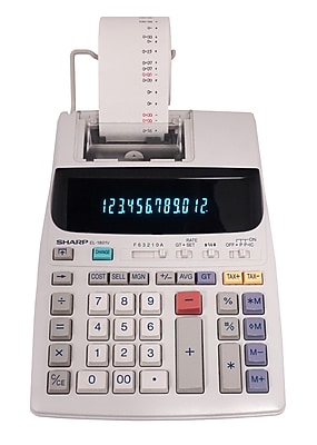 Calculatrice De Bureau Sharp EL-310WB - LCD 8 Chiffres, Double Alimentation (solaire/pile) - Blanc - 2